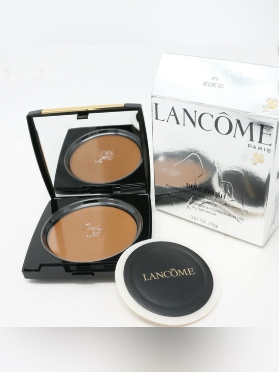 Lancome Other - Lancôme Dual Finish Powder Foundation - Suede 470 NIB